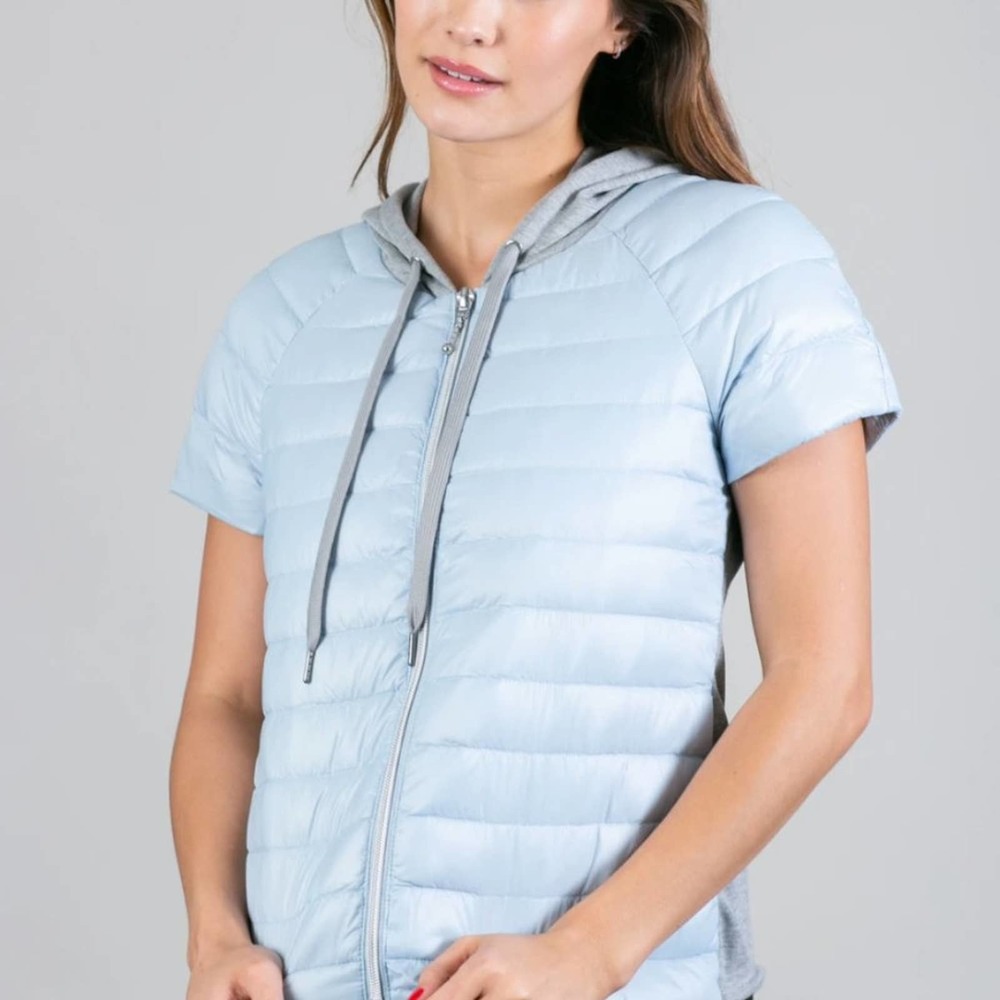 Anorak Quilted Short Sleeve Hoodie